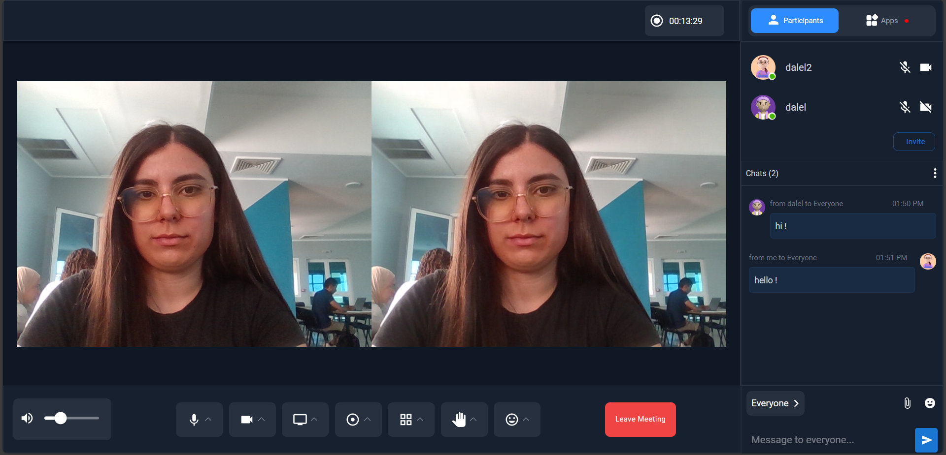 Virtual Meetings App - screenshot 1